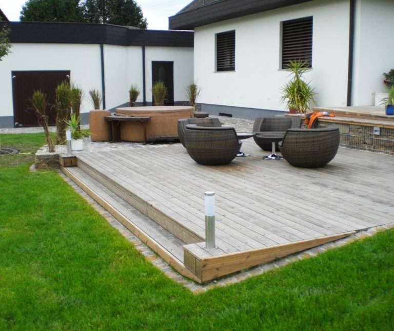 Holz im Garten für Terrasse, Pergola, Holzweg &amp; Sichtschutz